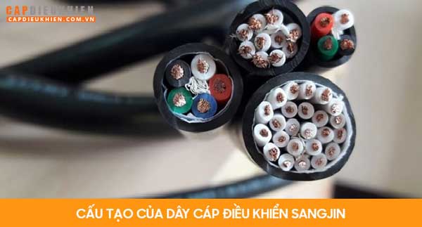 Cáp điều khiển hãng Sangjin có cấu tạo và đặc tính kỹ thuật gì?