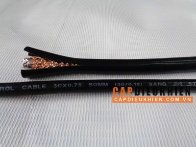 Cáp điều khiển có lưới SangJin 3C x 0.75 SQmm
