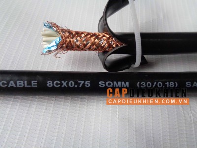 Cáp điều khiển có lưới SangJin 8C x 0.75 SQmm