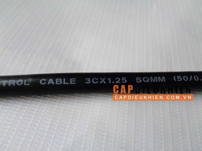 Cáp điều khiển có lưới SangJin 3C x 1.25 SQmm