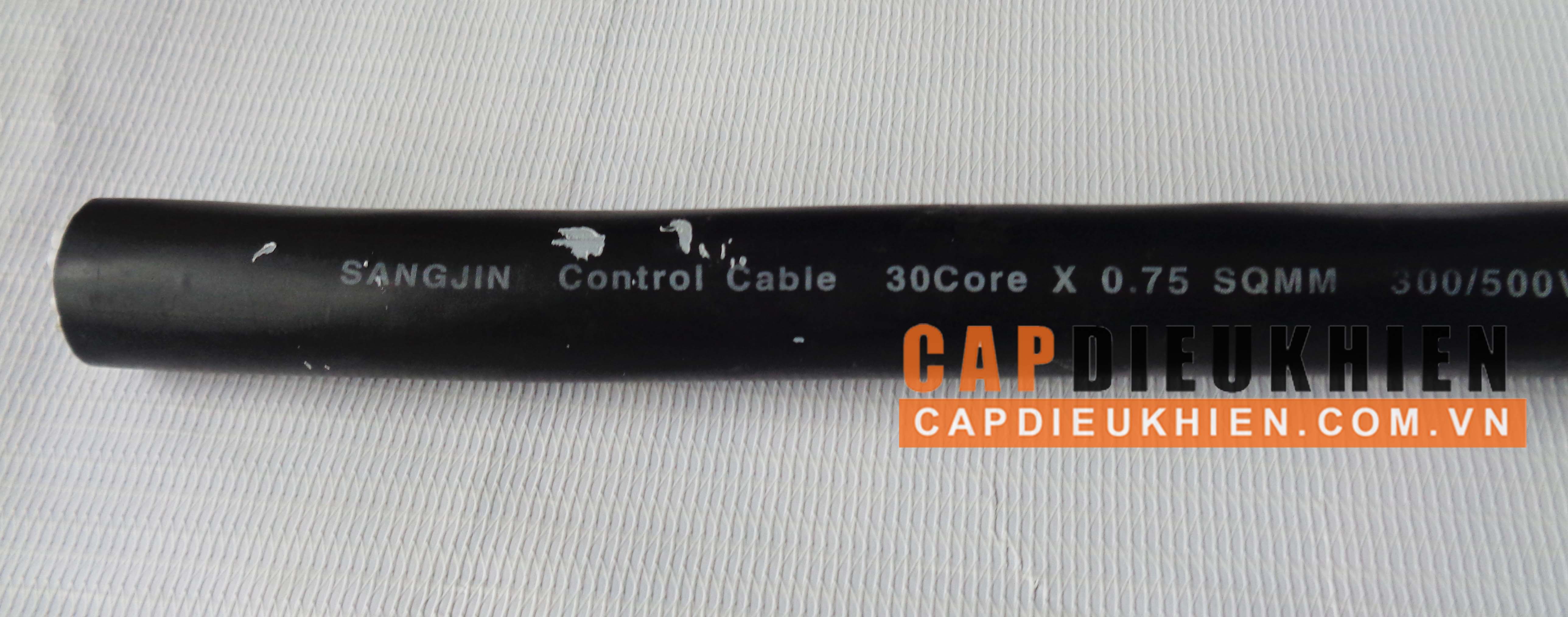 Cáp điều khiển SangJin 30C x 0.75 SQmm