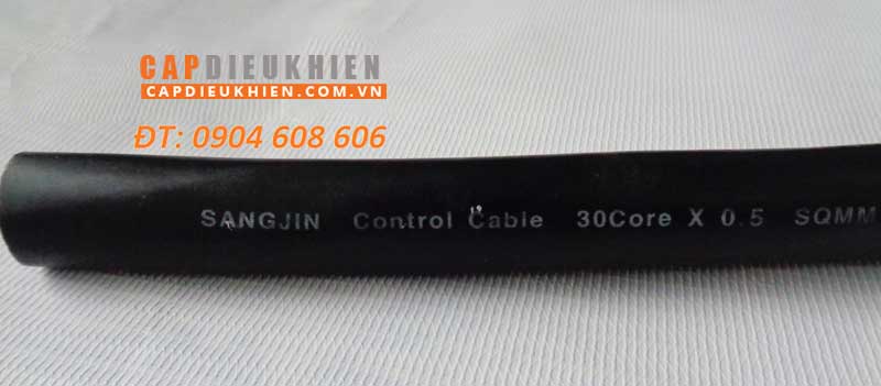 Cáp điều khiển có lưới SangJin 30C x 0.5 SQmm