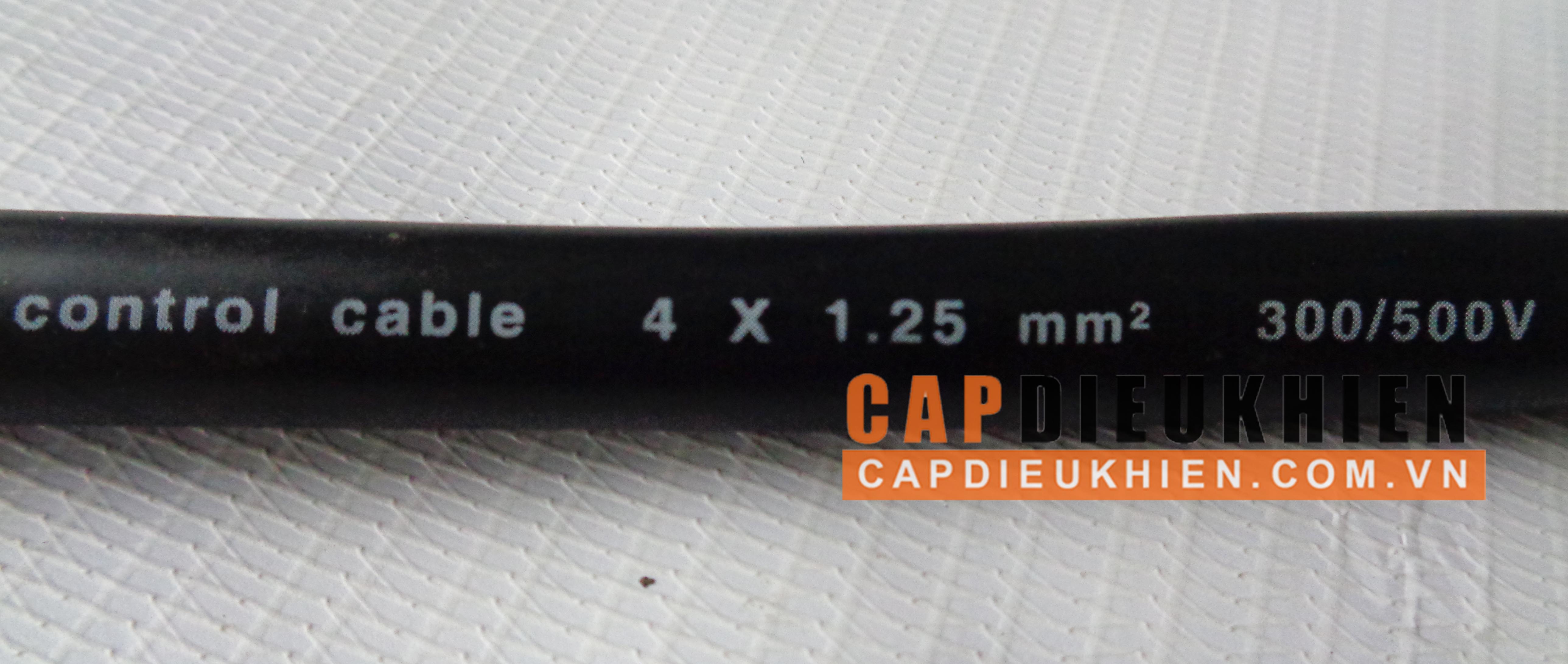 Cáp điều khiển có lưới SangJin 4C x 1.25 SQmm