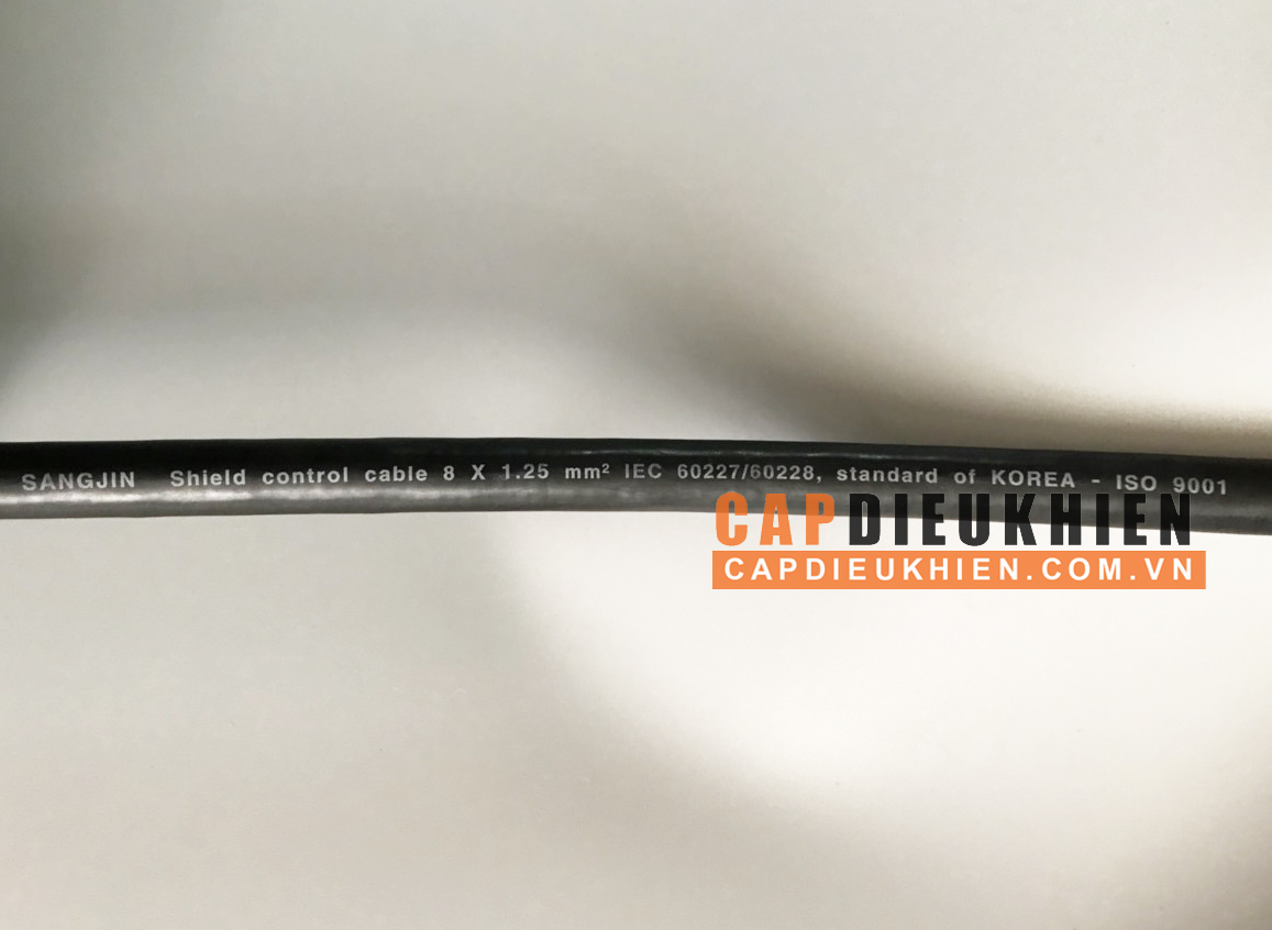 Cáp điều khiển có lưới SangJin 8C x 1.25 SQmm