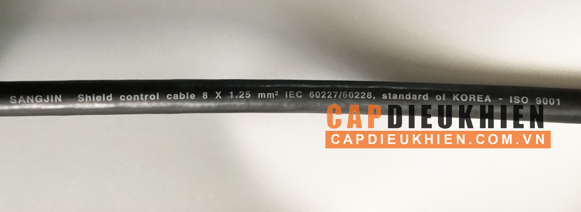 Cáp điều khiển có lưới SangJin 8C x 1.25 SQmm