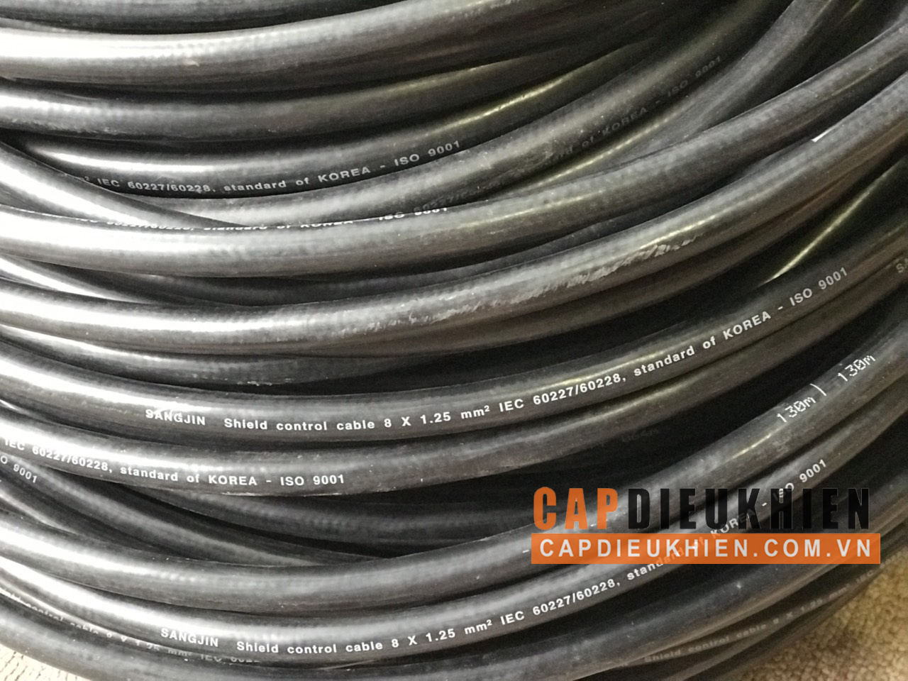 Cáp điều khiển có lưới SangJin 8C x 1.25 SQmm